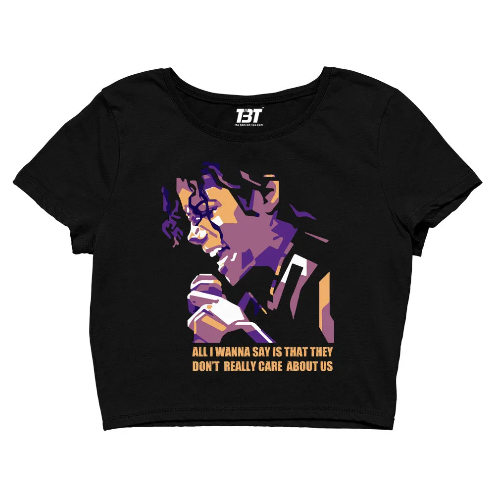 Michael Jackson Crop Top - Care About Us