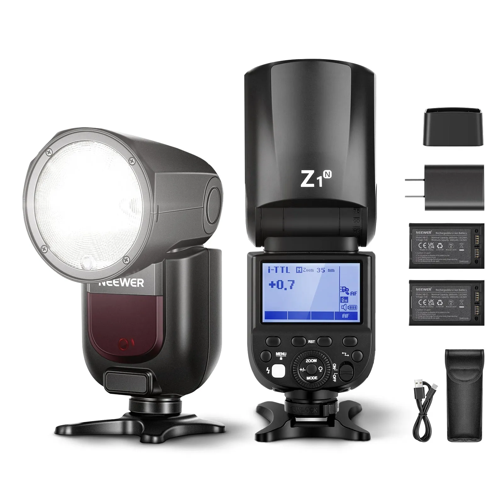 NEEWER Z1-N TTL Round Head Flash Speedlite for Nikon