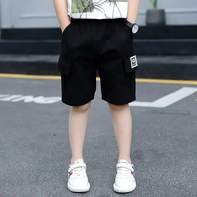 New Baby Boy Shorts Summer Boys Sports Camouflage Loose Shorts Elastic Waist Teen Trousers Children's Clothes 2-14 Years Old