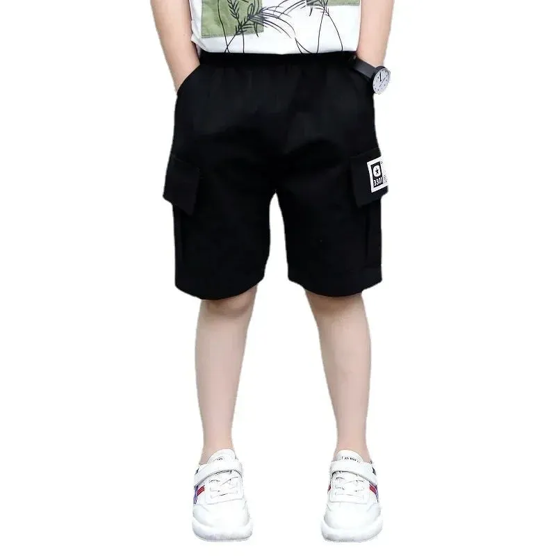 New Baby Boy Shorts Summer Boys Sports Camouflage Loose Shorts Elastic Waist Teen Trousers Children's Clothes 2-14 Years Old