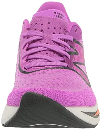 New Balance Women's FuelCell Rebel V3 Running Shoe, Cosmic Rose/Blacktop/Neon Dragonfly