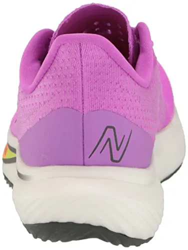 New Balance Women's FuelCell Rebel V3 Running Shoe, Cosmic Rose/Blacktop/Neon Dragonfly