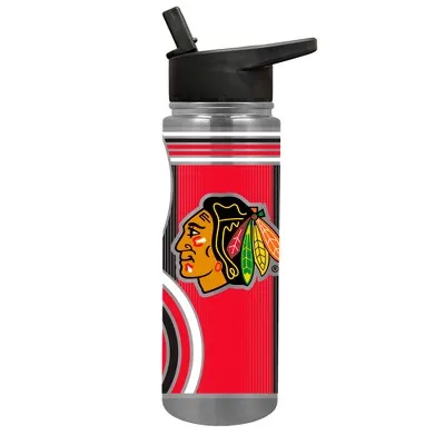 New - NHL Chicago Blackhawks 24oz Stainless Steel Vacuum Insulated Water Bottle