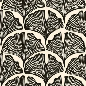 New - Tempaper & Co. x Novogratz Feather Palm Removable Peel and Stick Wallpaper, Zebra Black Palm, 28 sq. ft.