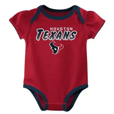 NFL Baby Girls' Onesies 3pk Set