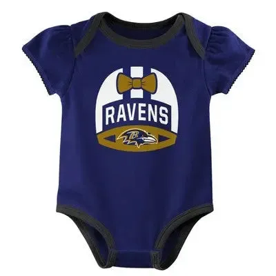 NFL Baby Girls' Onesies 3pk Set