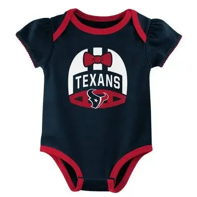 NFL Baby Girls' Onesies 3pk Set