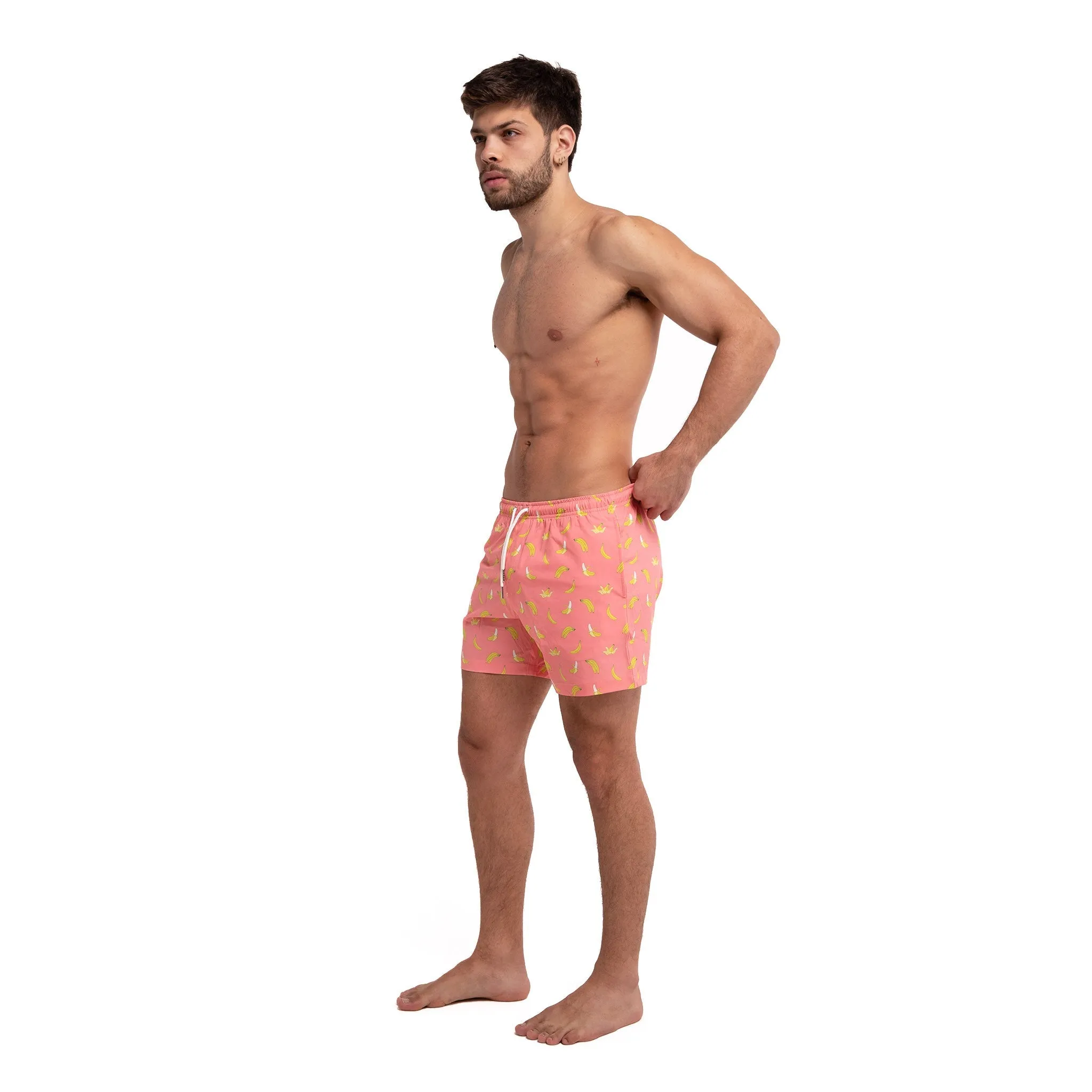 Pink Banana - 5" Swim Trunks