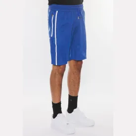 Royal Blue Solid Athlete Tape Shorts