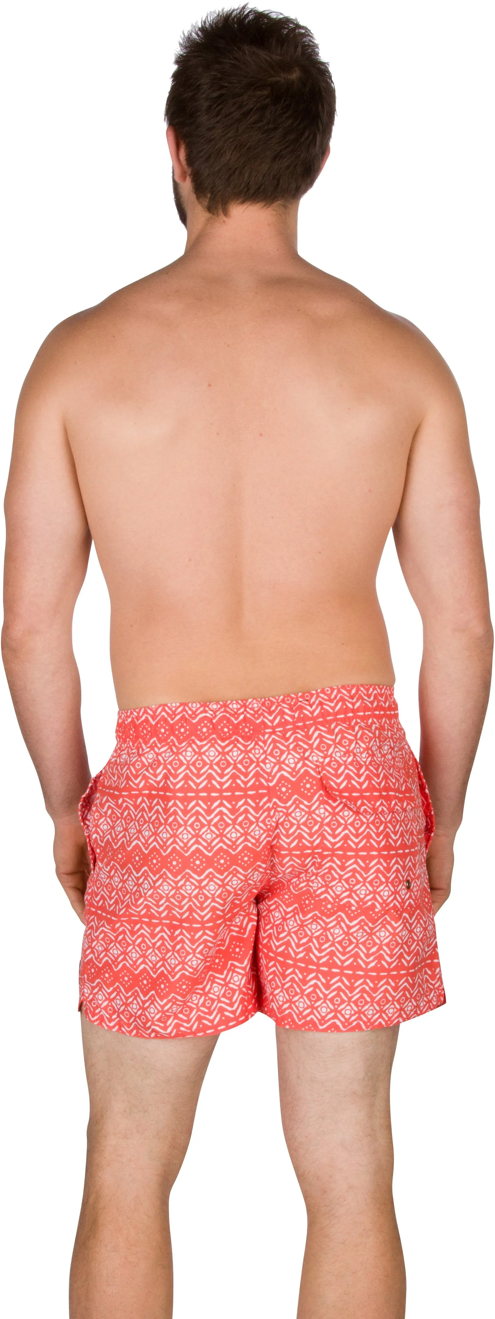 Sakkas Levi Aztec Pattern Printed Short Length Skate Surf Board Short / Swim Trunk