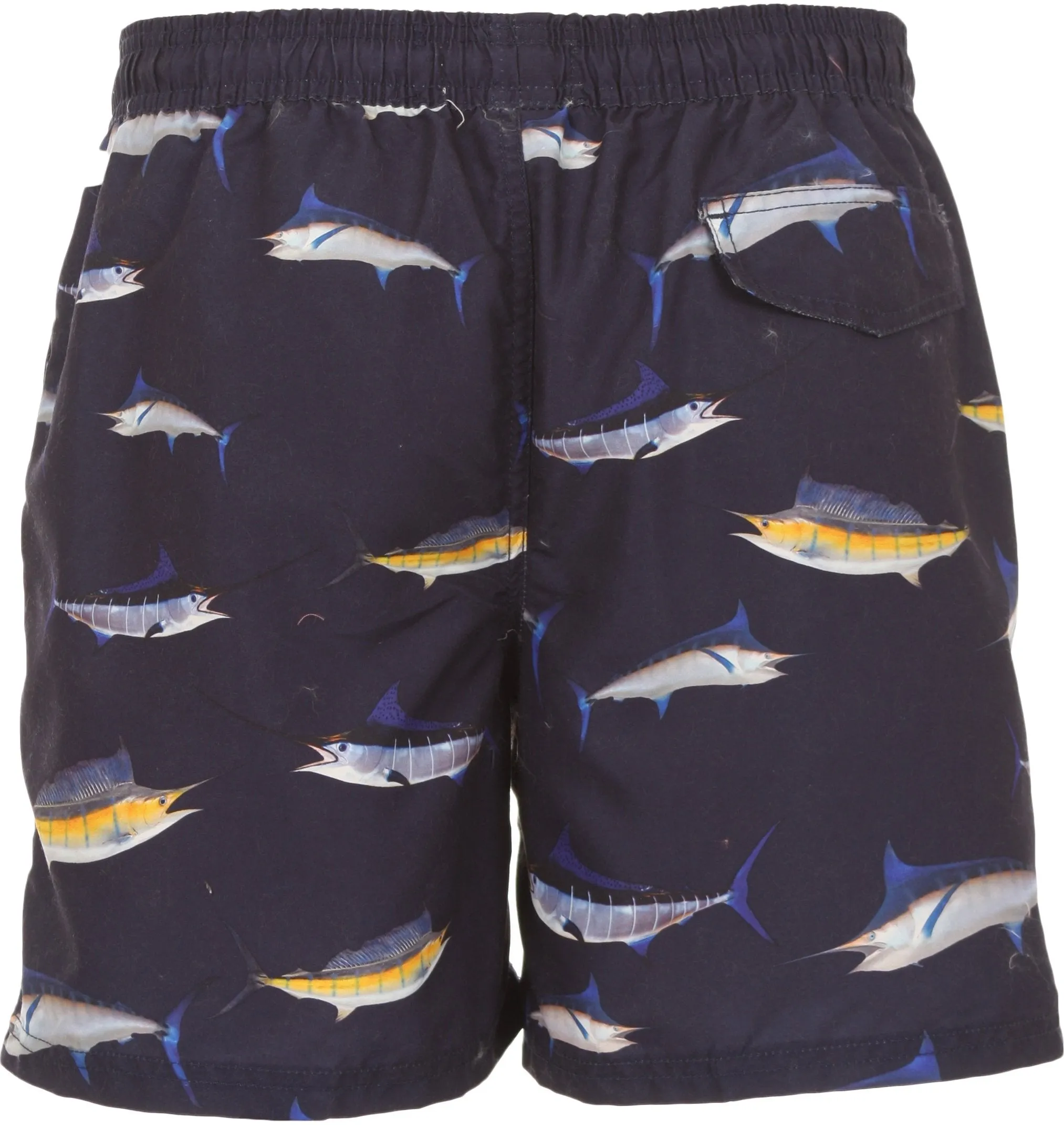 Sakkas Scott Mens Sailor Swordfish Printed Skate Surf Board Short / Swim Trunk