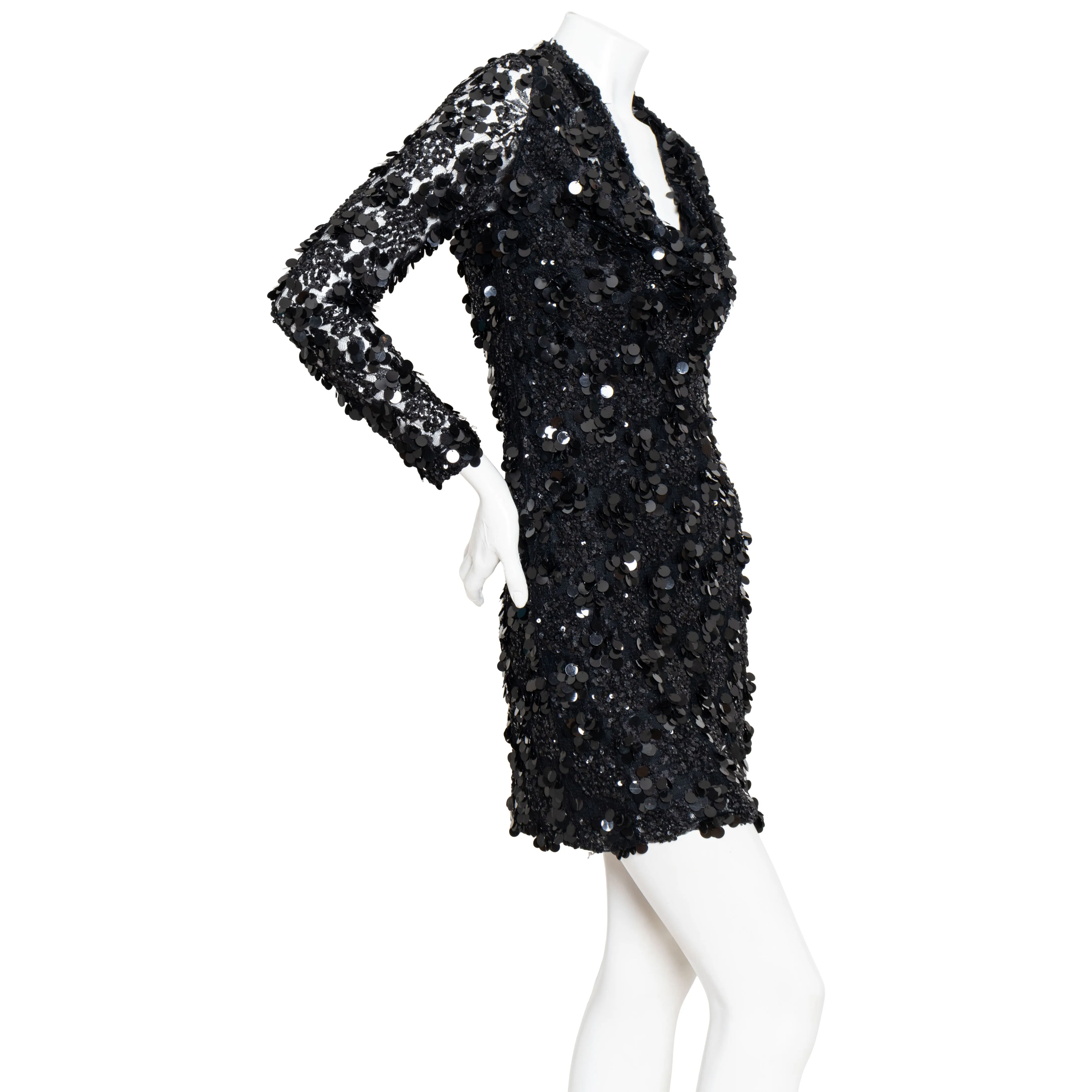 Sequined Bodycon Mini Dress