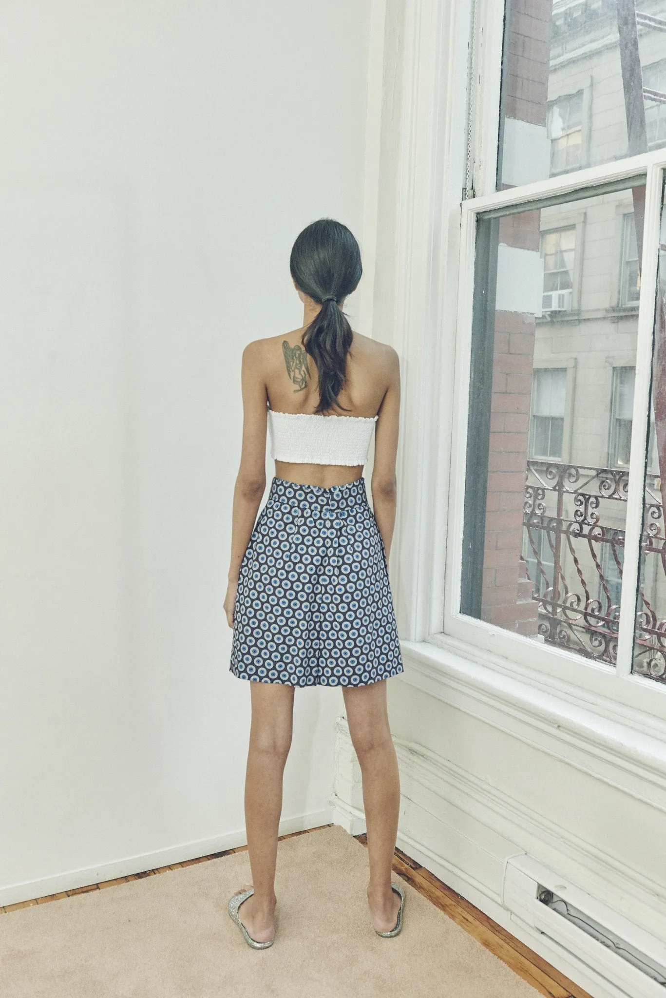 SHWESHWE TIE WAIST SHORTS