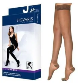 Soft Opaque Thigh-High with Grip-Top, 20-30, Small, Short, Closed, Nude