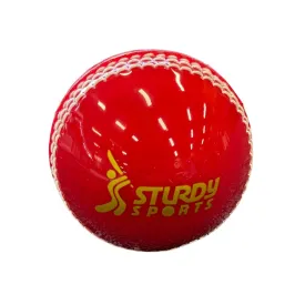 Sturdy Incredi Ball Red Cricket Ball - Senior