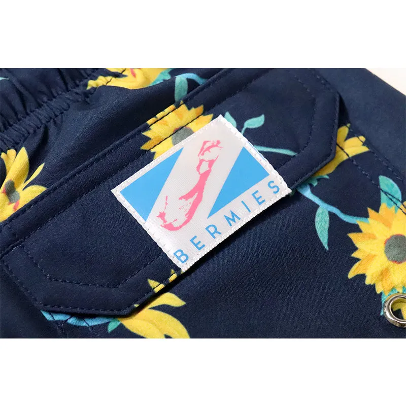 Sunflower - Kids Swim Trunks