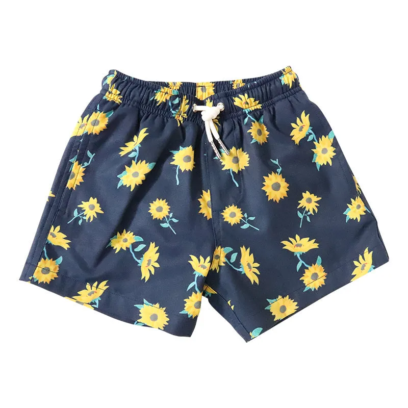 Sunflower - Kids Swim Trunks