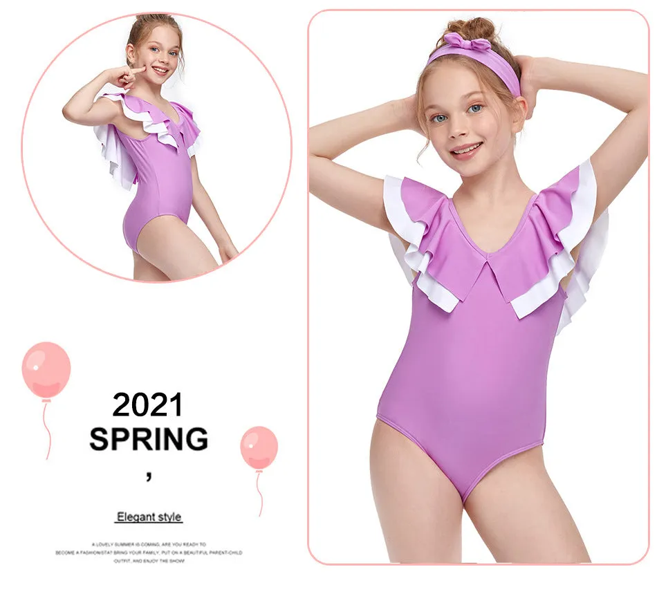 Swimsuit Cross-Border Arrival Girl's One-Piece Swimming Suit