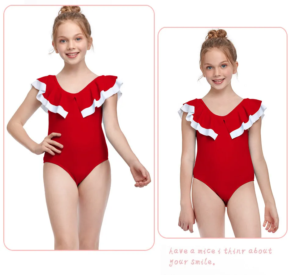 Swimsuit Cross-Border Arrival Girl's One-Piece Swimming Suit