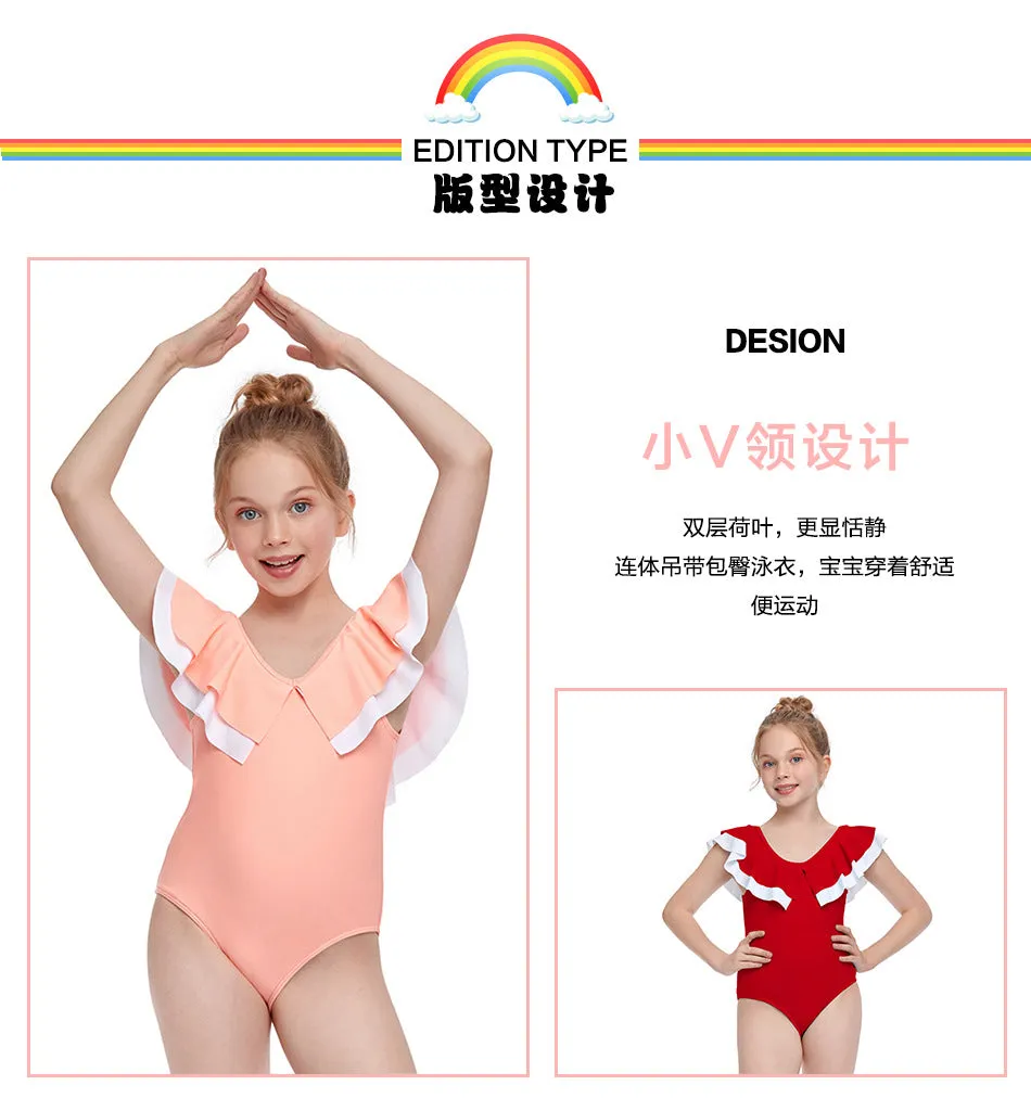 Swimsuit Cross-Border Arrival Girl's One-Piece Swimming Suit