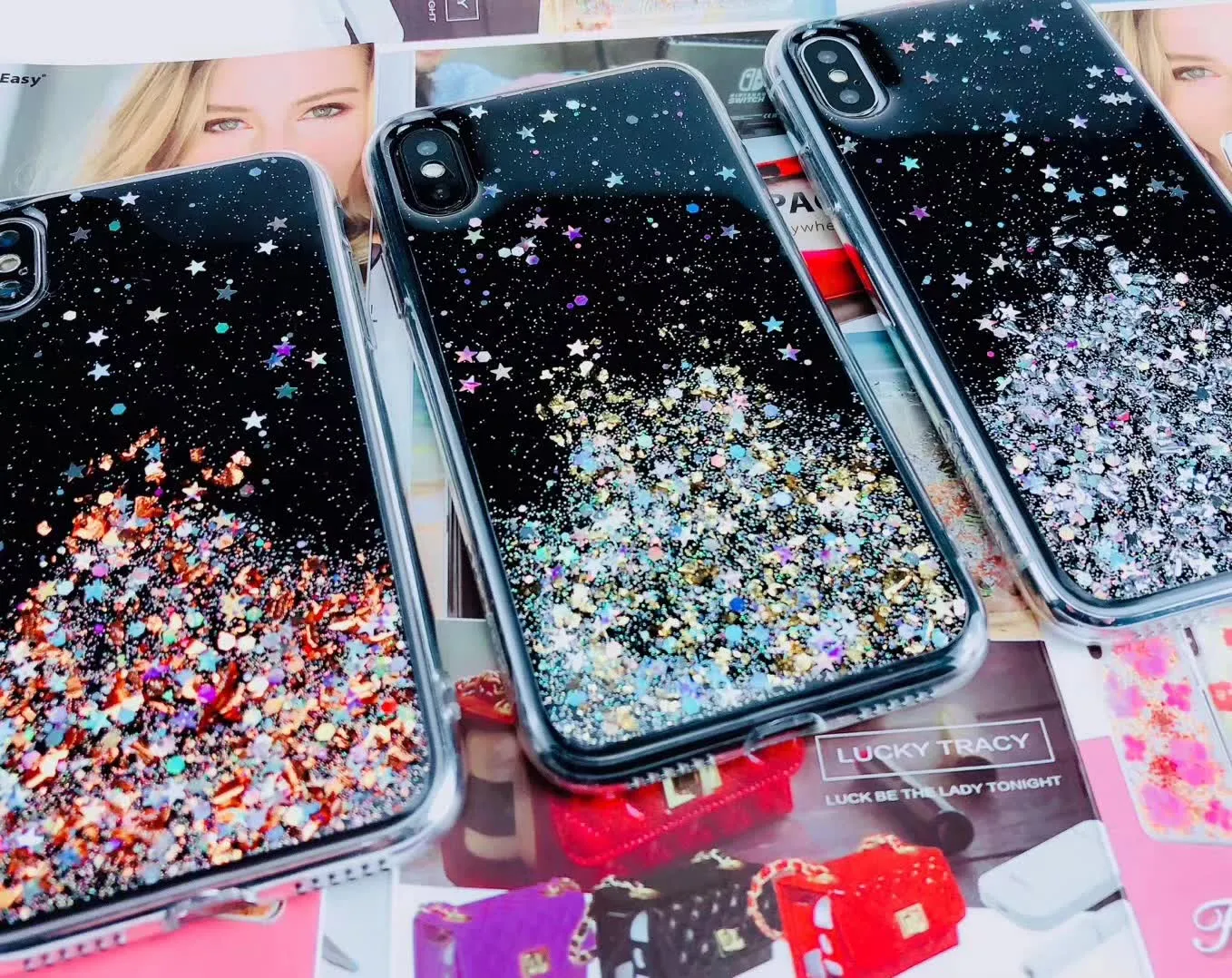 SwitchEasy Flash Shockproof Glitter Back Case Cover