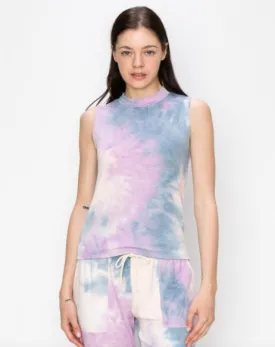 Tie Dye Mock Neck Tank