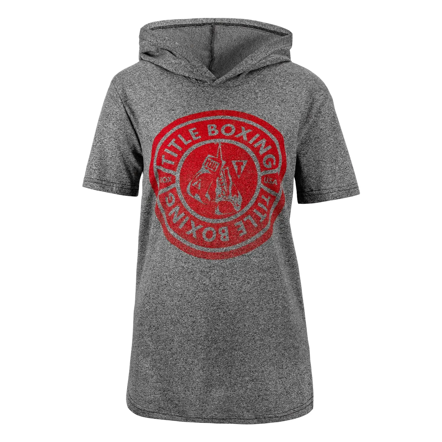 TITLE Boxing Women's Vintage Short Sleeve Hooded Tee