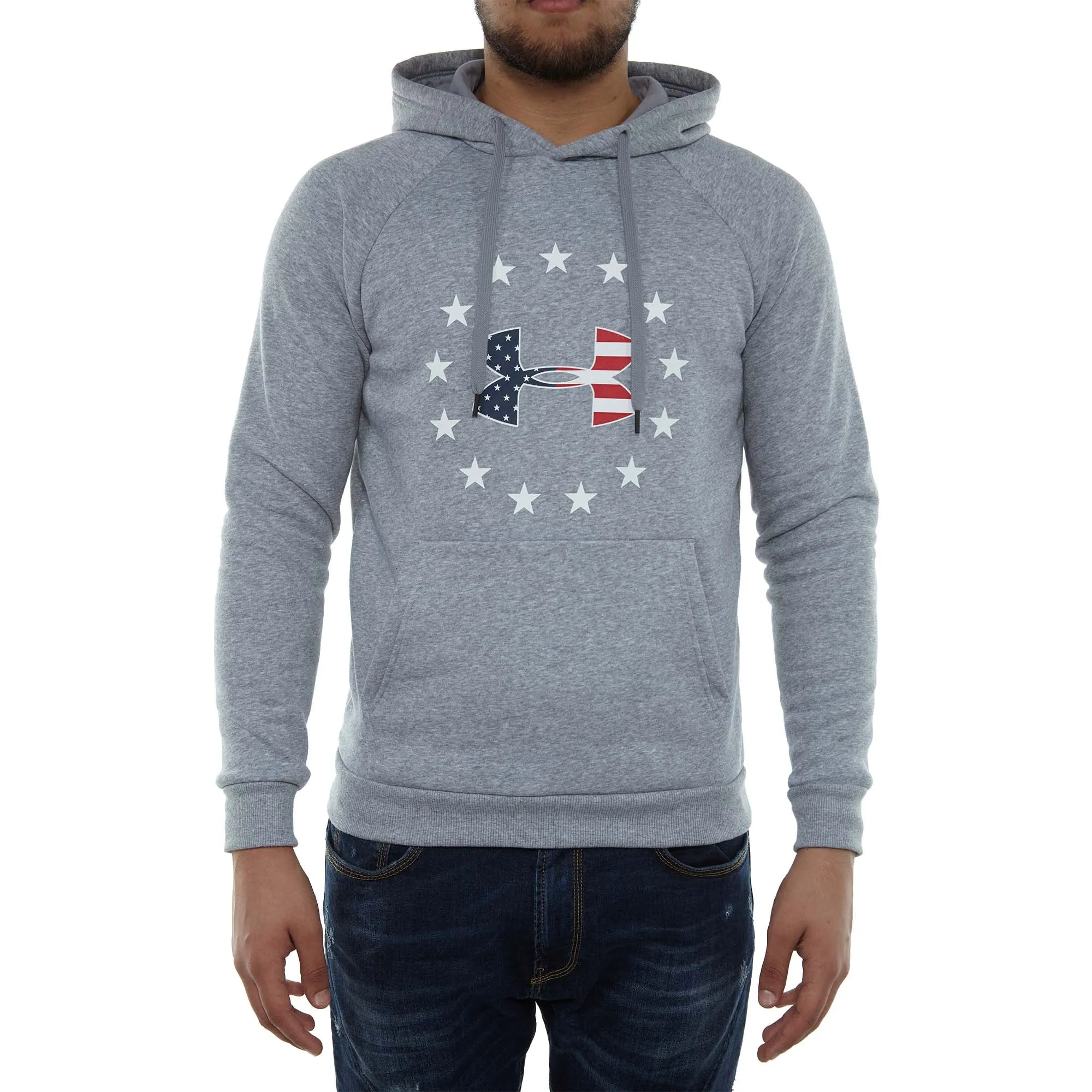 Underarmour Freedom Rival Fleece Logo Hoodie Mens Style : 1331410-001