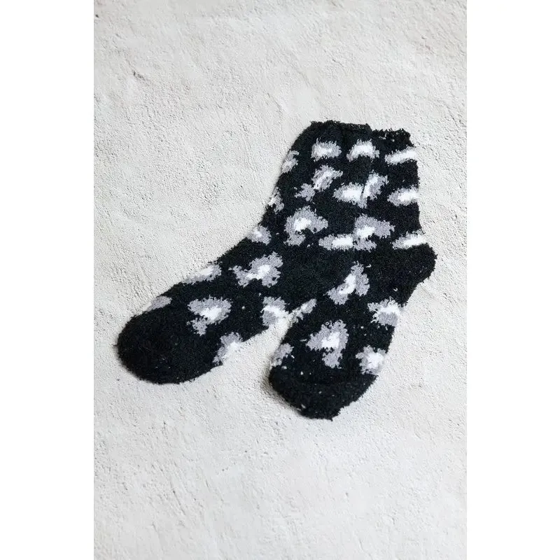 Warm Coral Fleece Plush Animal Fuzzy Socks