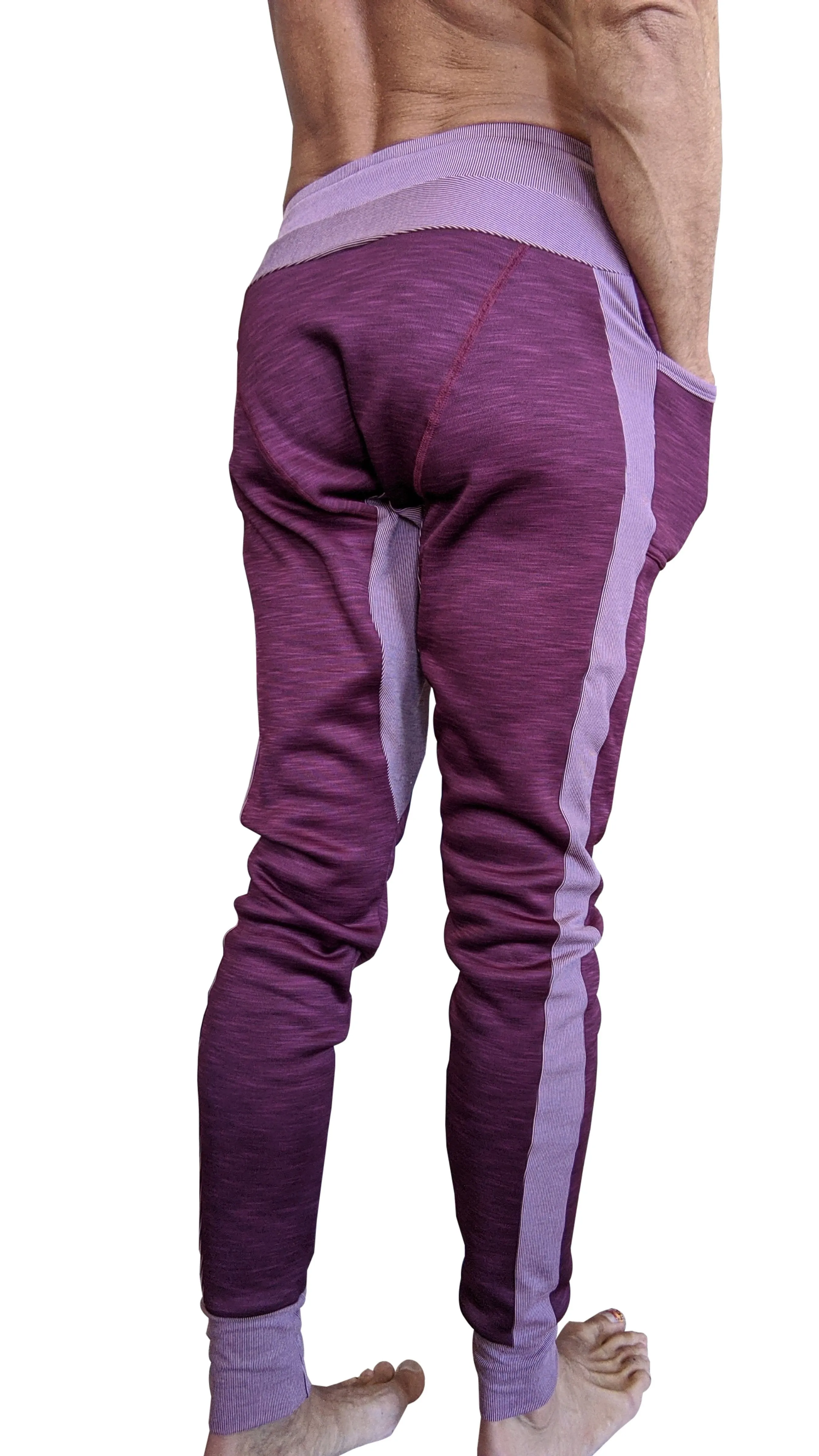 **Winter Edition** Performance Fleece Long Cuffed Jogger & Yoga Sweat Pants (Plum Purple)