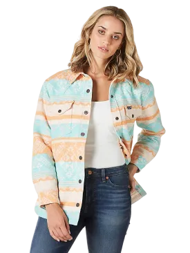 Wrangler Women's Sunset Blues Southwestern Print Jacket